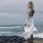 Claudia | Women's Flared Sleeve Maxi Tunic Dress