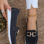 Dorothy | Women's Orthopaedic Cushioned Non Slip Loafers - Navy