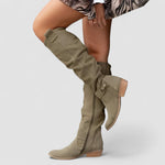 Edna | Women's Orthopaedic Suede Look Knee-High Boots