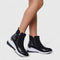 Tabitha | Women's Orthopaedic Wedge Side Zip Ankle Boots - Black