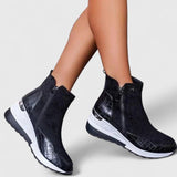 Tabitha | Women's Orthopaedic Wedge Side Zip Ankle Boots