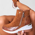 Tabitha | Women's Orthopaedic Wedge Side Zip Ankle Boots