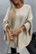Eileen | Women's Oversized Batwing Sleeve Round Neck Jumper - Beige