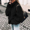 Thea | Women's Oversized Relaxed Fit Chunky Turtleneck Jumper - Black