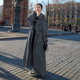 Ivy | Women's Double Breasted Oversized Longline Trench Coat