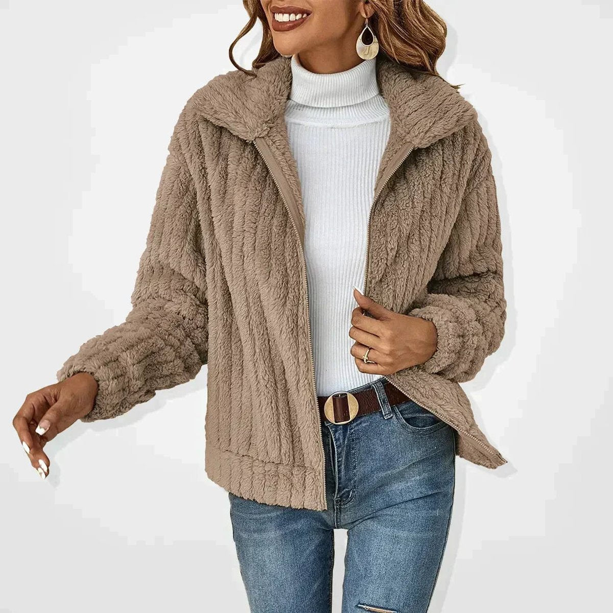 Roberta | Women's Fleece Lined Oversized Puffer Jacket