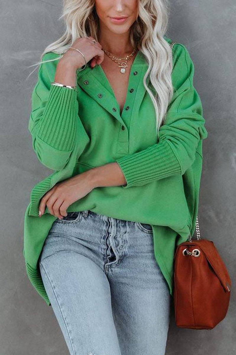 Imelda | Women's Hooded Long Sleeve Oversized Hoodie - Khaki