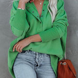 Imelda | Women's Hooded Long Sleeve Oversized Hoodie - Khaki