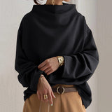 Savannah | Women's Long Sleeve Oversized Relaxed Fit Turtleneck Jumper