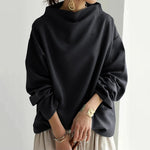 Savannah | Women's Long Sleeve Oversized Relaxed Fit Turtleneck Jumper