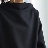 Savannah | Women's Long Sleeve Oversized Relaxed Fit Turtleneck Jumper