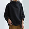 Savannah | Women's Long Sleeve Oversized Relaxed Fit Turtleneck Jumper - Black