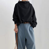 Savannah | Women's Long Sleeve Oversized Relaxed Fit Turtleneck Jumper
