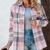 Leah | Women's Long Sleeve Oversized Cardigan - Pink
