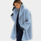 Elaine | Women's Oversized Longline Coat - Blue