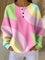 Serena | Women's Long Sleeve Oversized Waffle Knit Jumper - Pink