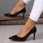 Carmen | Women's Stiletto Heel Pointed Toe Patent Heeled Pumps