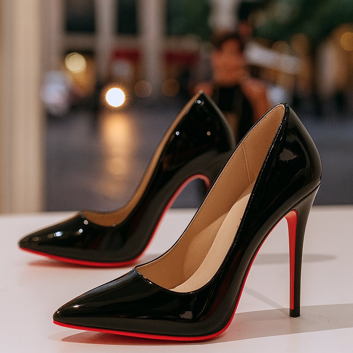 Carmen | Women's Stiletto Heel Pointed Toe Patent Heeled Pumps - Dark Red