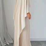 Elizabeth | Women's Pleated Batwing Sleeve Maxi Dress