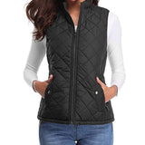 Brooke | Women's Quilted Padded Puffer Jacket - Black
