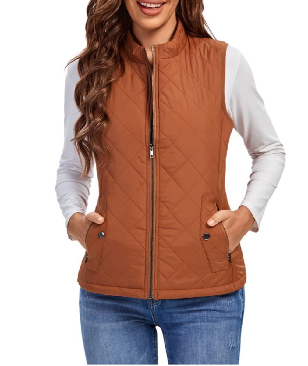 Brooke | Women's Quilted Padded Puffer Jacket - Light Mocha