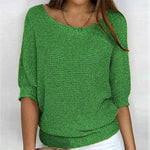 Tessa | Women's Oversized Relaxed Fit Batwing Sleeve Jumper - Green