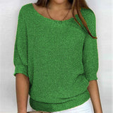 Tessa | Women's Oversized Relaxed Fit Batwing Sleeve Jumper - Green