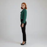 Ann | Women's Long Sleeve Oversized Bow Detail Blouse