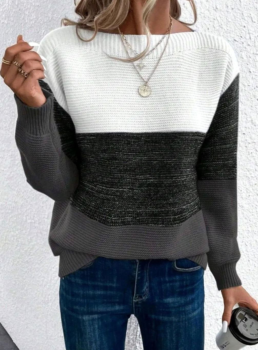 Mary | Women's Oversized Relaxed Fit Cashmere Feel Turtleneck Jumper