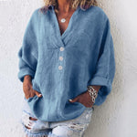 Leila | Women's Long Sleeve Oversized Relaxed Fit Jumper - Grey