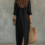 Sarah | Women's Long Sleeve Oversized Relaxed Fit Shirt Dress