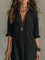 Sarah | Women's Long Sleeve Oversized Relaxed Fit Shirt Dress - Black