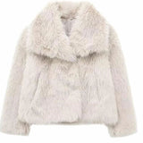 Belinda | Women's Oversized Open Front Relaxed Fit Coat - Beige