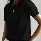 Autumn | Women's Oversized Crew Neck Relaxed Fit Jumper - Black