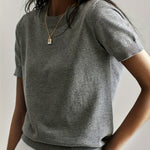 Autumn | Women's Oversized Crew Neck Relaxed Fit Jumper - Grey