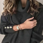 Vanessa | Women's Ribbed Cowl Neck Jumper