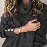 Vanessa | Women's Ribbed Cowl Neck Jumper