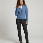 Adeline | Women's Button Front Ribbed Lapel Collar Cardigan
