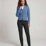 Adeline | Women's Button Front Ribbed Lapel Collar Cardigan