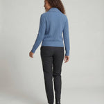 Adeline | Women's Button Front Ribbed Lapel Collar Cardigan