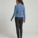 Adeline | Women's Button Front Ribbed Lapel Collar Cardigan