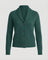 Adeline | Women's Button Front Ribbed Lapel Collar Cardigan - Dark Green
