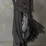 Laura | Women's Long Sleeve Leopard Print Ribbed Jumper