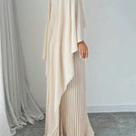 Bianca | Women's Pleated Satin Maxi Dress