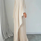 Bianca | Women's Pleated Satin Maxi Dress