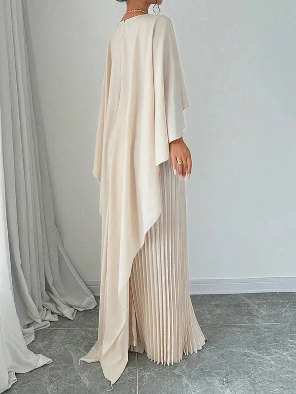 Bianca | Women's Pleated Satin Maxi Dress