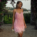 Violet | Women's Sequin Fringe Mini Cocktail Dress