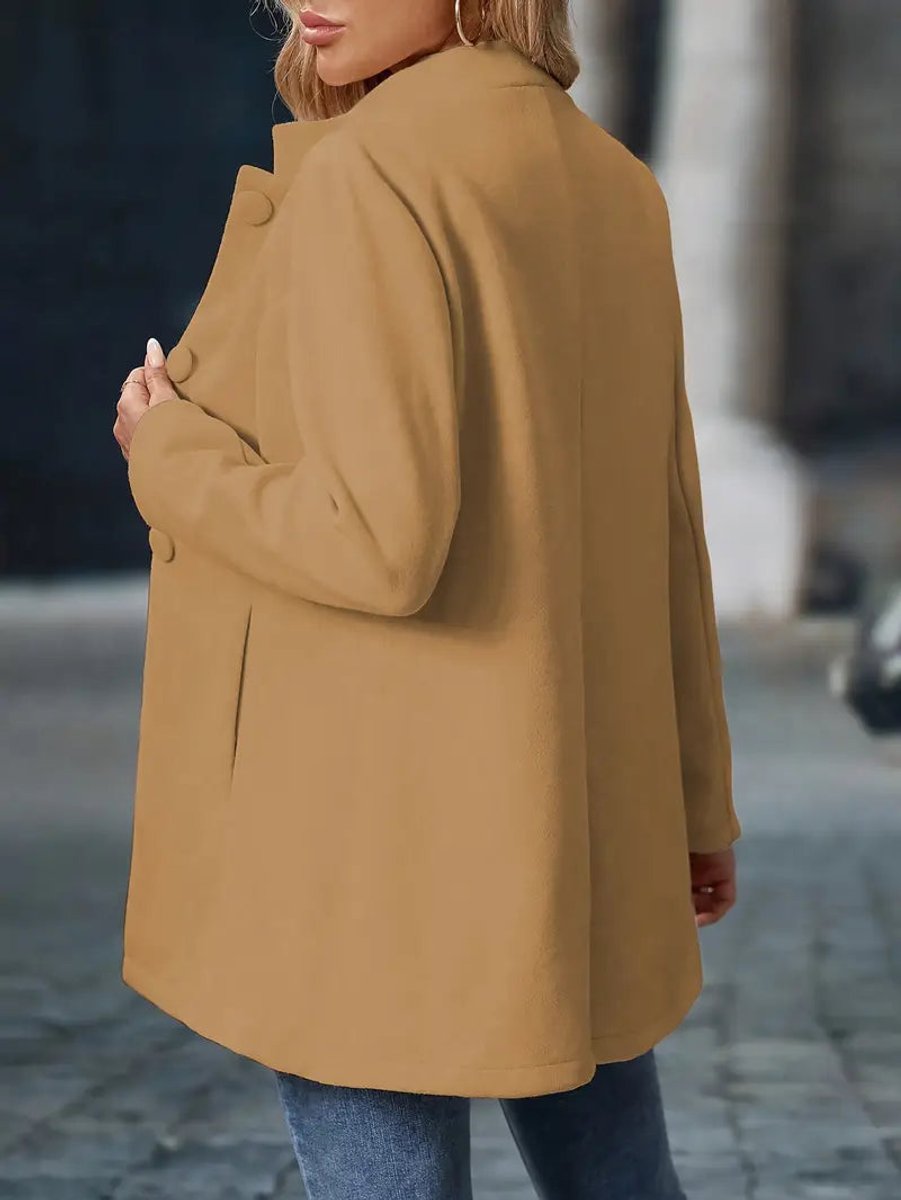 Susanna | Women's Open Front Longline Stand Collar Blazer