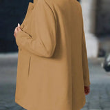 Susanna | Women's Open Front Longline Stand Collar Blazer