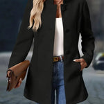 Susanna | Women's Open Front Longline Stand Collar Blazer